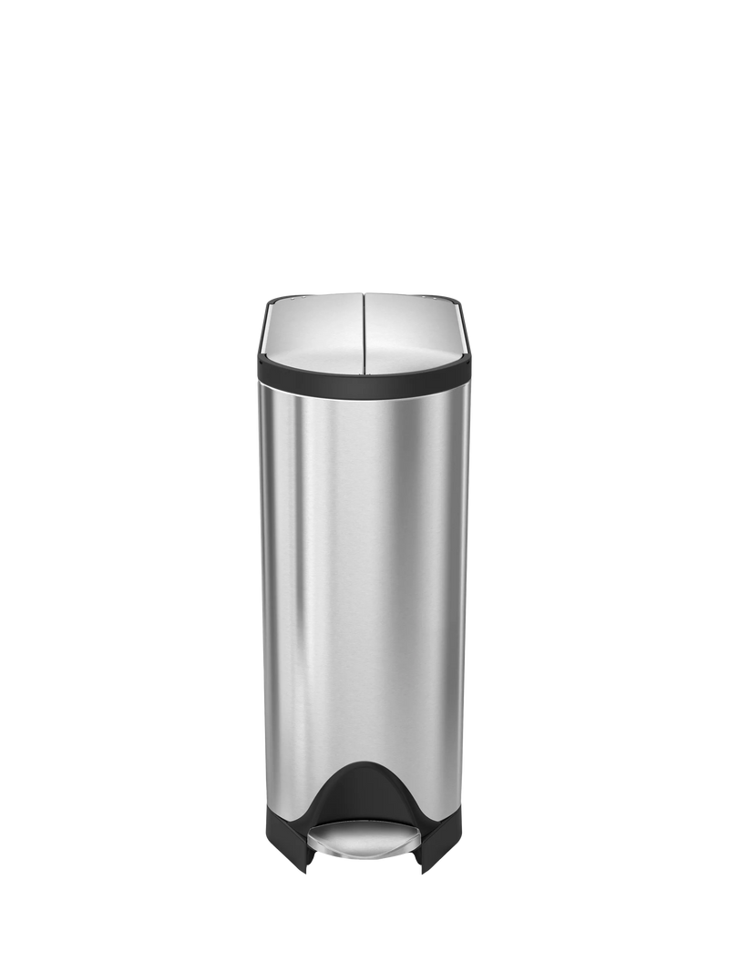 Simplehuman butterfly pedal bin brushed stainless steel 30L (British brand)