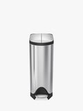 Simplehuman butterfly pedal bin brushed stainless steel 30L (British brand)
