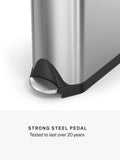 Simplehuman butterfly pedal bin brushed stainless steel 30L (British brand)