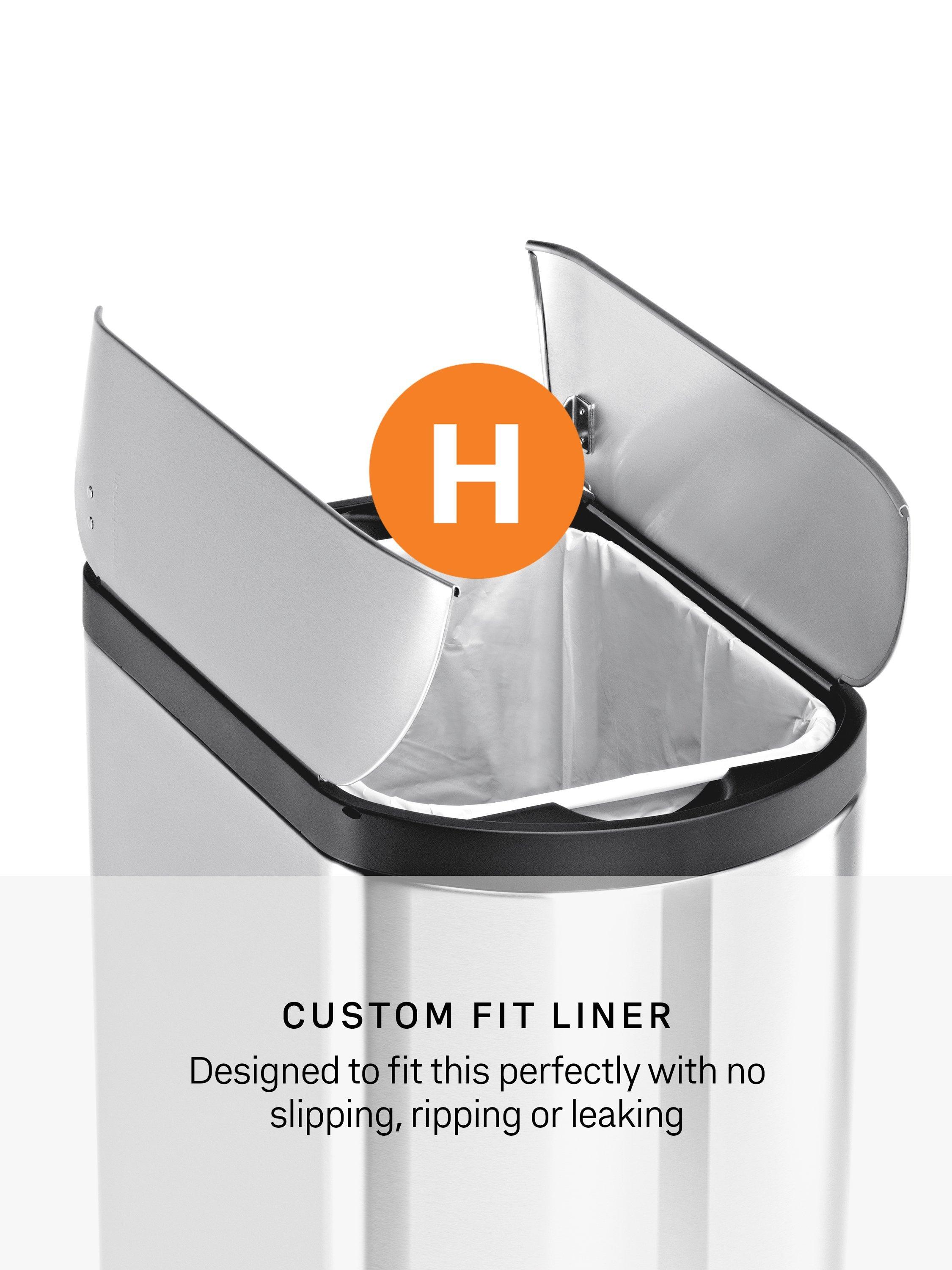 Simplehuman butterfly pedal bin brushed stainless steel 30L (British brand)