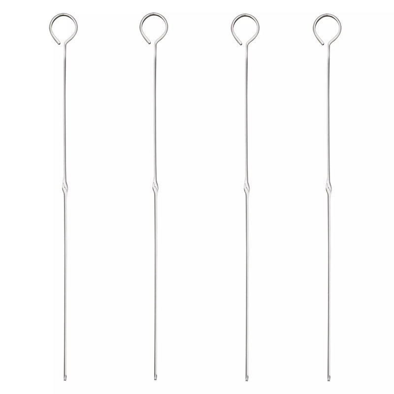 John Lewis steel BBQ skewers pack of 4, imported from the UK