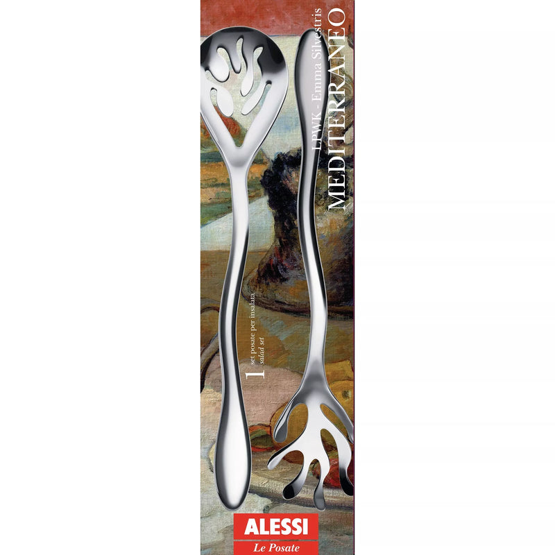 Alessi Mediterraneo salad servers 27.5cm - British product