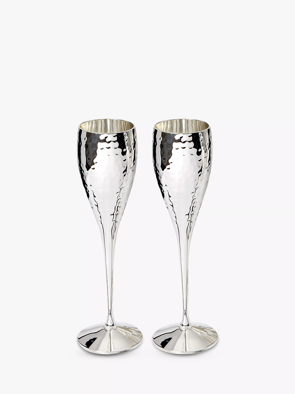 Culinary Concepts hammered champagne flutes set of 2 - British product