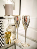 Culinary Concepts hammered champagne flutes set of 2 - British product