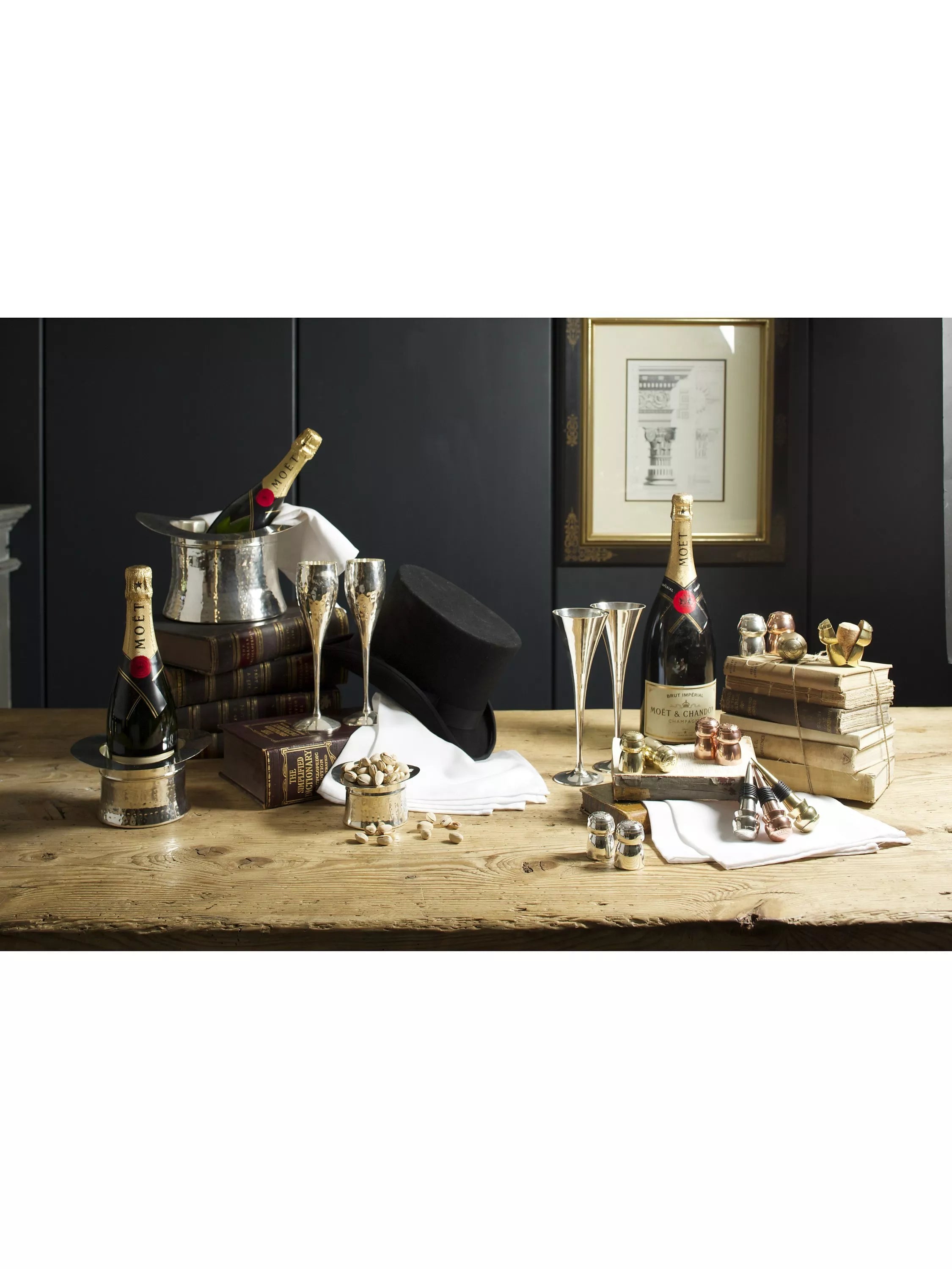 Culinary Concepts hammered champagne flutes set of 2 - British product