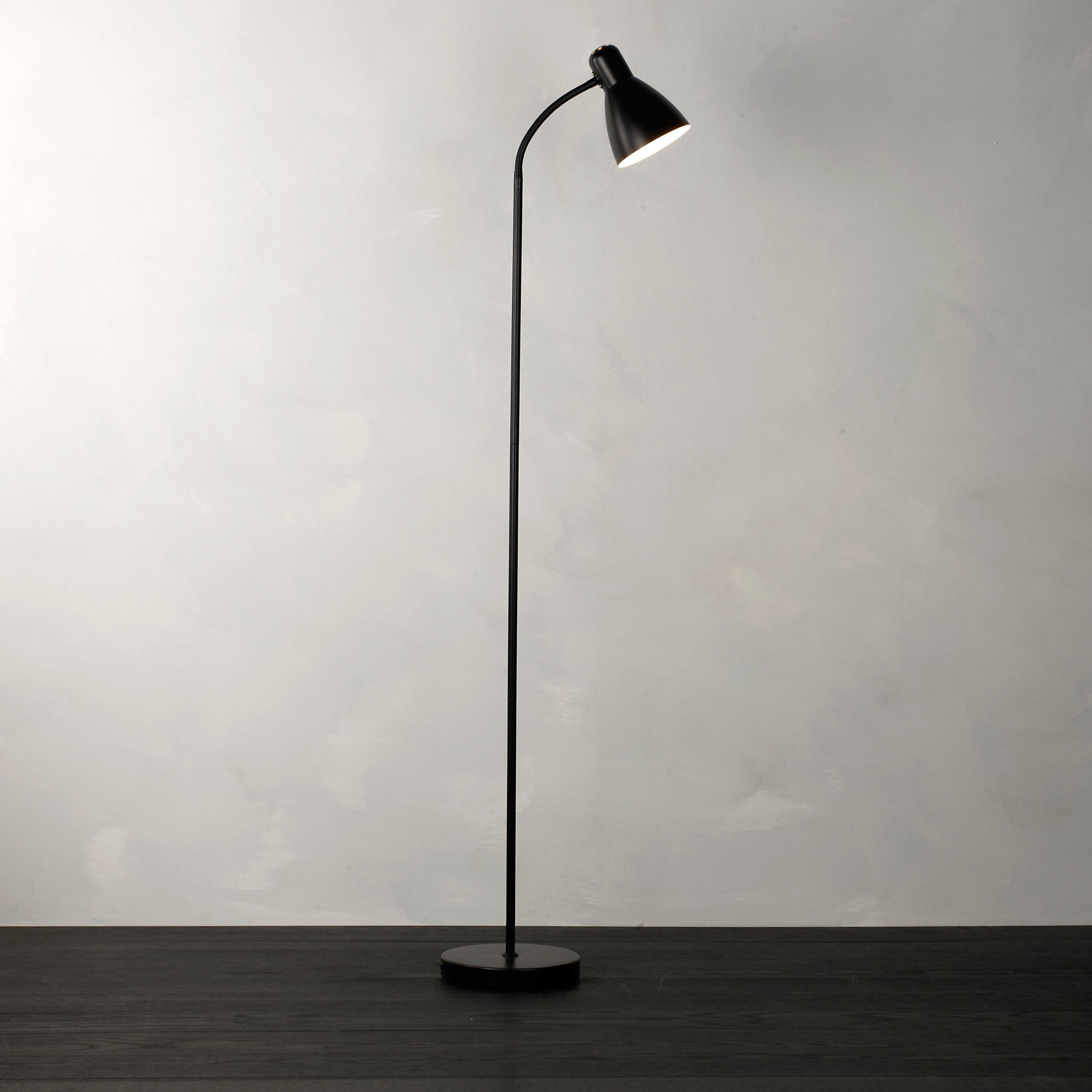 John Lewis Brandon floor lamp black, UK version