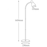 John Lewis Brandon floor lamp black, UK version