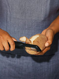 OXO swivel peeler with non-slip grip and potato eyer, imported from the UK