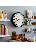 Newgate Clocks Putney wall clock 45cm black (British brand)