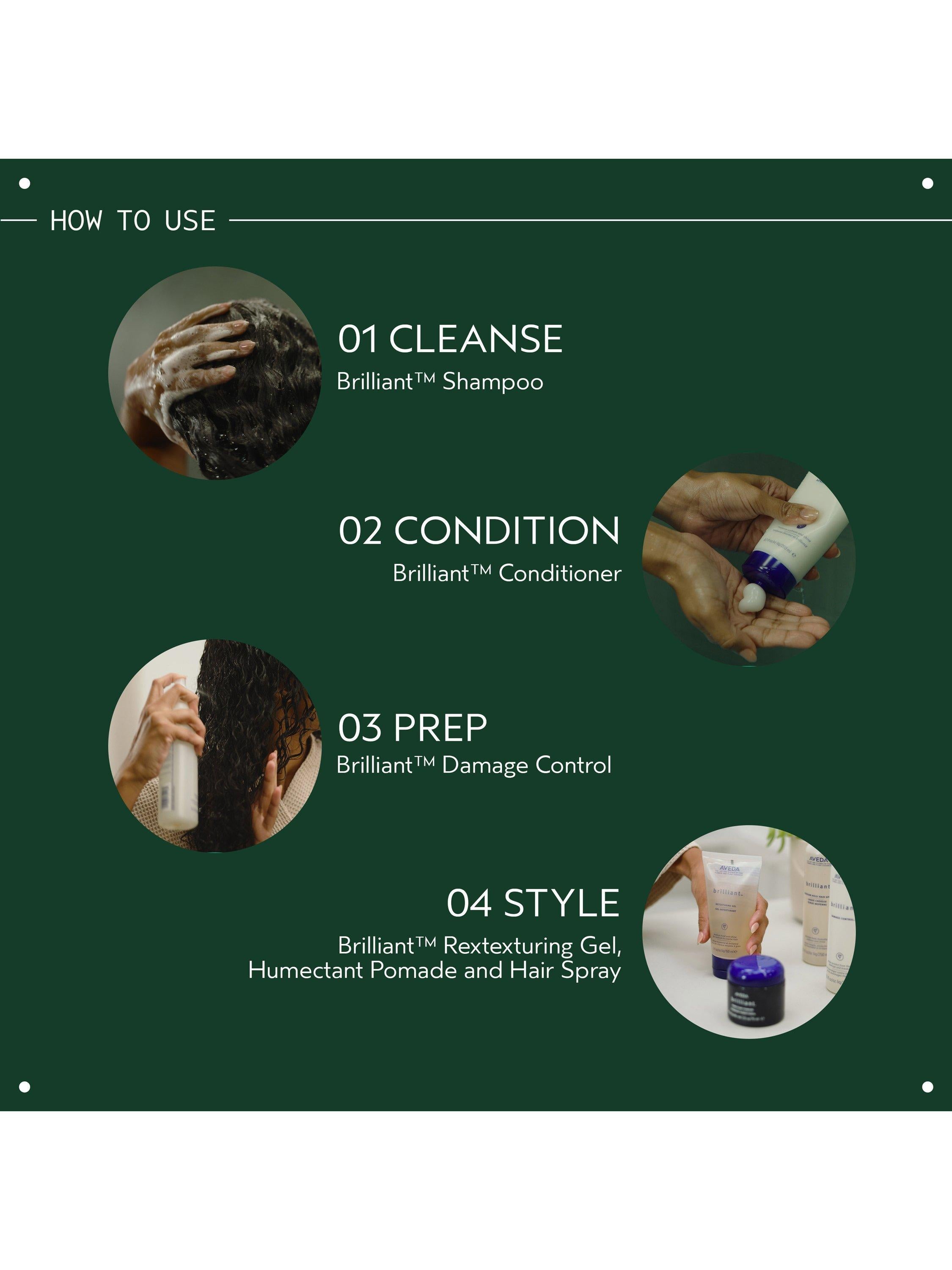 Aveda Brilliant Retexturing hair gel 150ml - British product