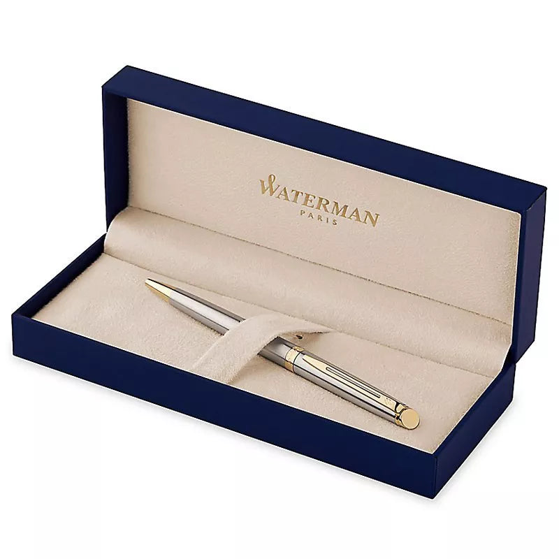 Waterman Hemisphère ballpoint pen silver gold, UK version