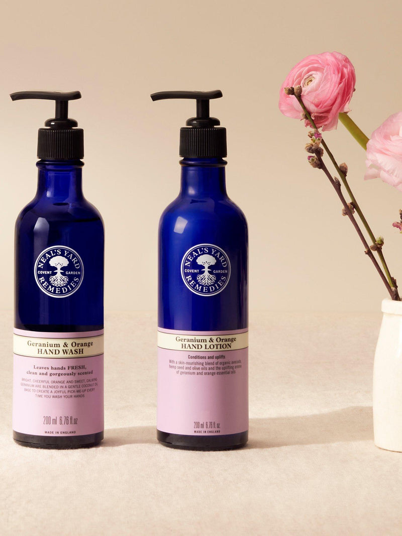 Neal's Yard Remedies hand lotion geranium orange 200ml (British brand)
