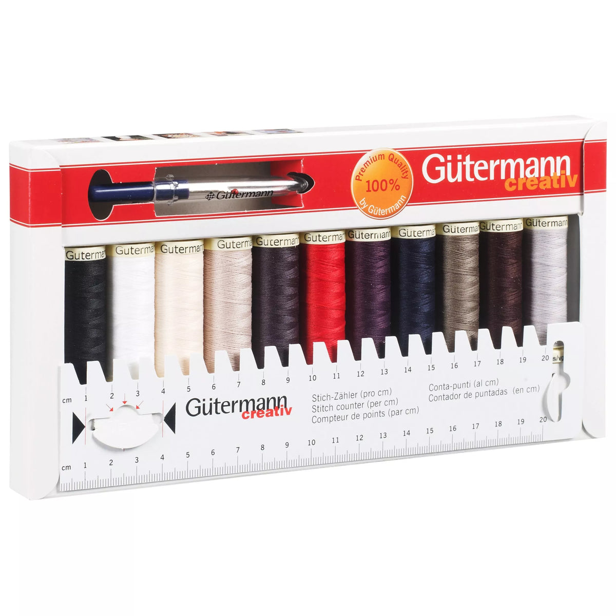 Gütermann creativ Sew All Thread kit 11 reels assorted (British brand)