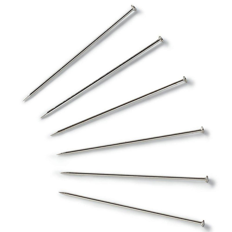 Prym lace pins 26mm silver coloured - British product