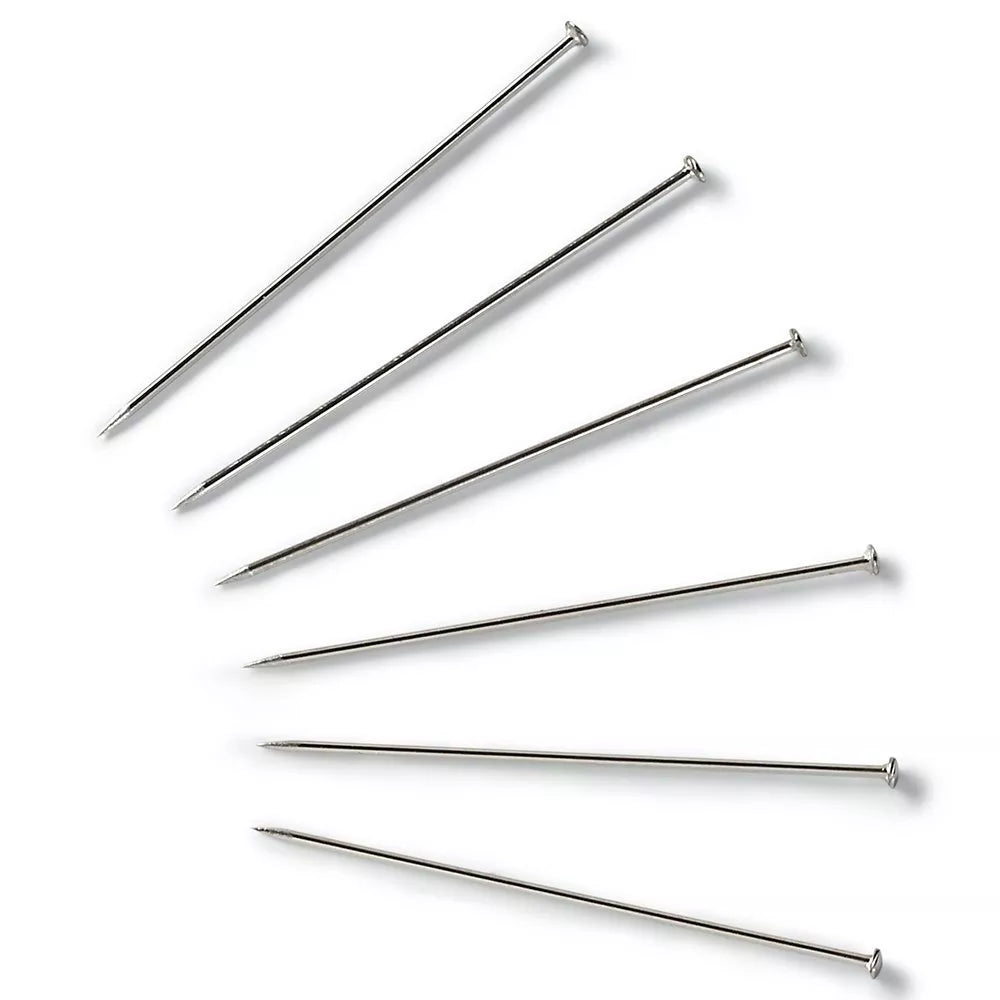 Prym lace pins 26mm silver coloured - British product