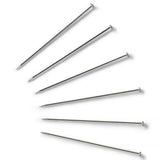 Prym lace pins 26mm silver coloured - British product