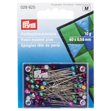 Prym pearl head pins 38mm assorted - imported from the UK
