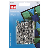 Prym silver coloured safety pins 38mm - British product