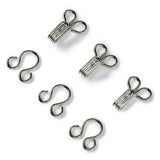 Prym nickel hooks and eyes pack of 12 (British brand)