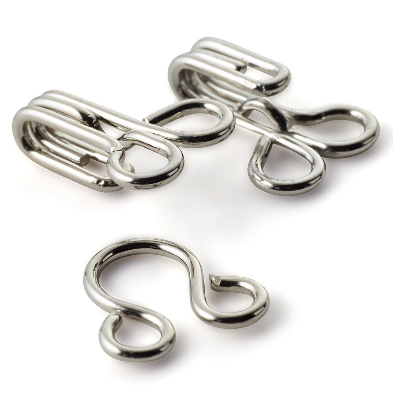 Prym nickel hooks and eyes pack of 12 (British brand)