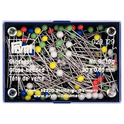 John Lewis Prym Glass Headed Pins Various Colours Sewing Pins Pack of 100- Buy online at McGrocer