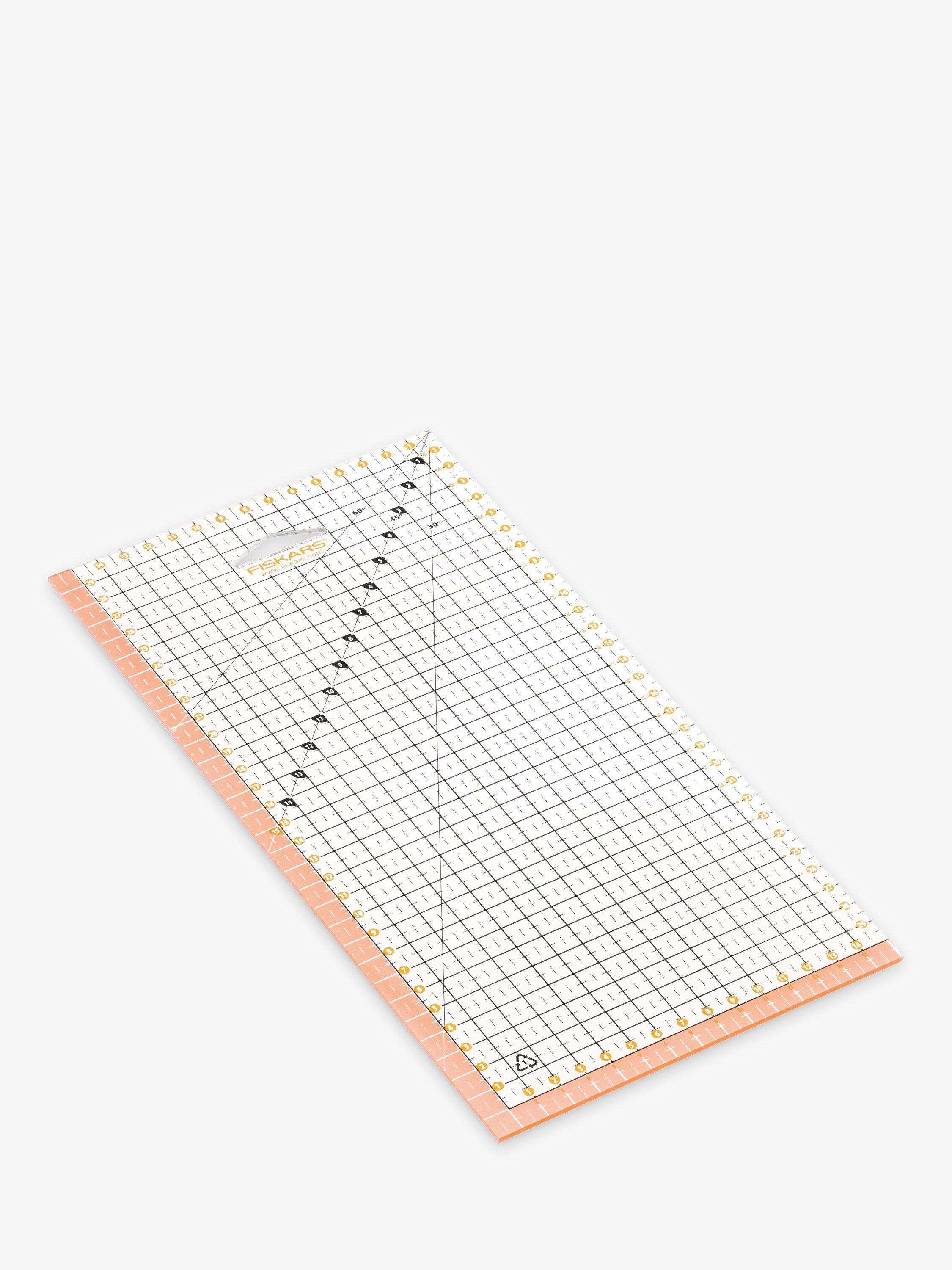 Fiskars transparent acrylic ruler for quilting 15x30cm, UK version