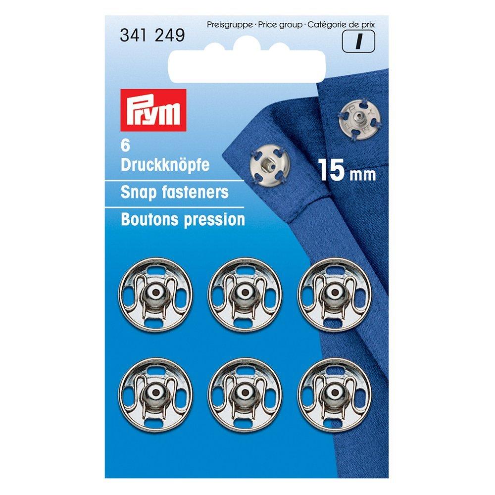 Prym sew-on metal snap fasteners (British brand)