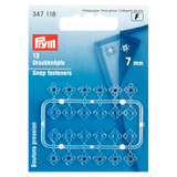 Prym sew-on snap fasteners 7mm pack of 12 (British brand)