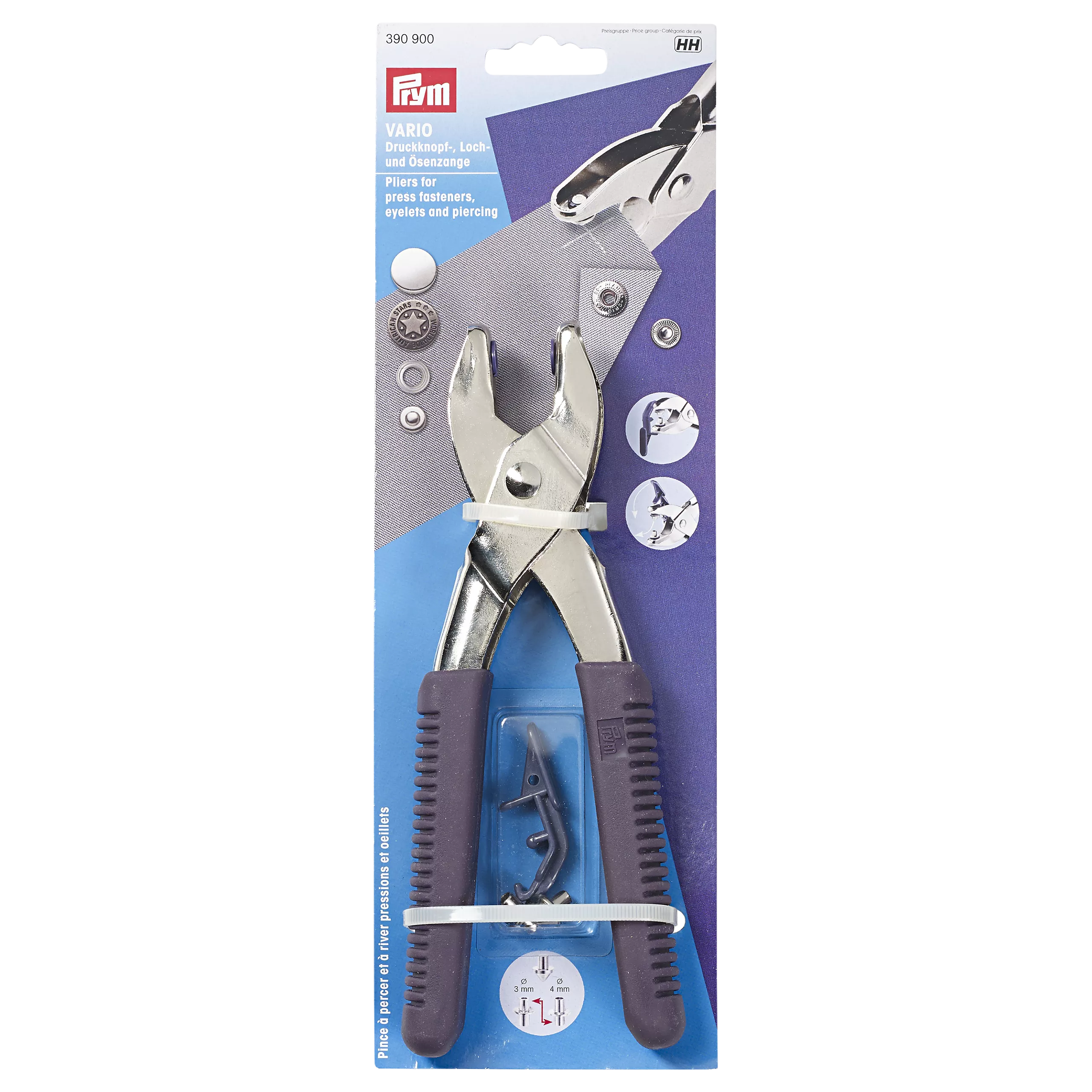 Prym Vario pliers with piercing tools, imported from the UK