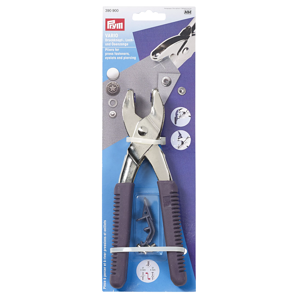 Prym Vario pliers with piercing tools, imported from the UK