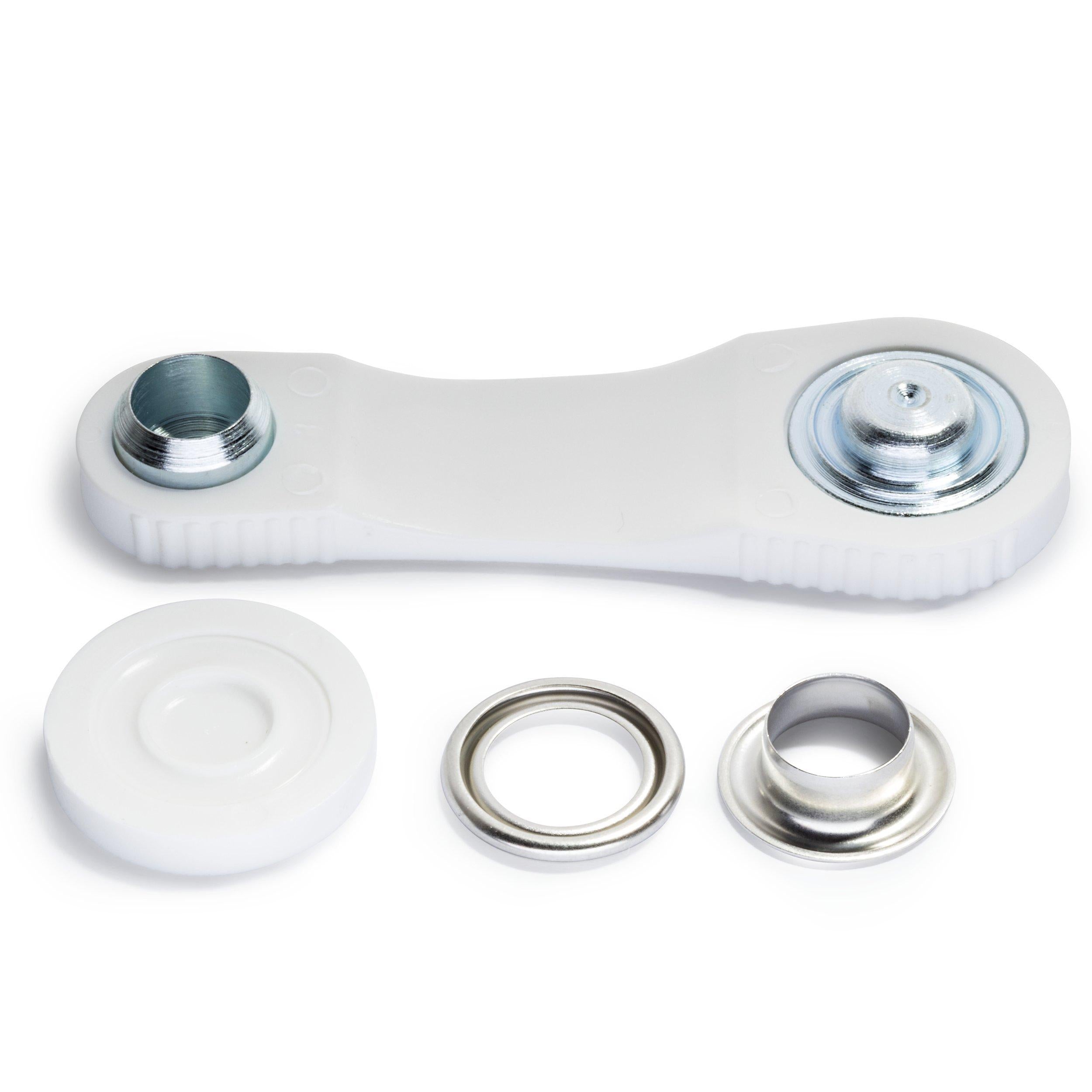 Prym metal eyelets and washers 11mm pack of 15 silver (British brand)