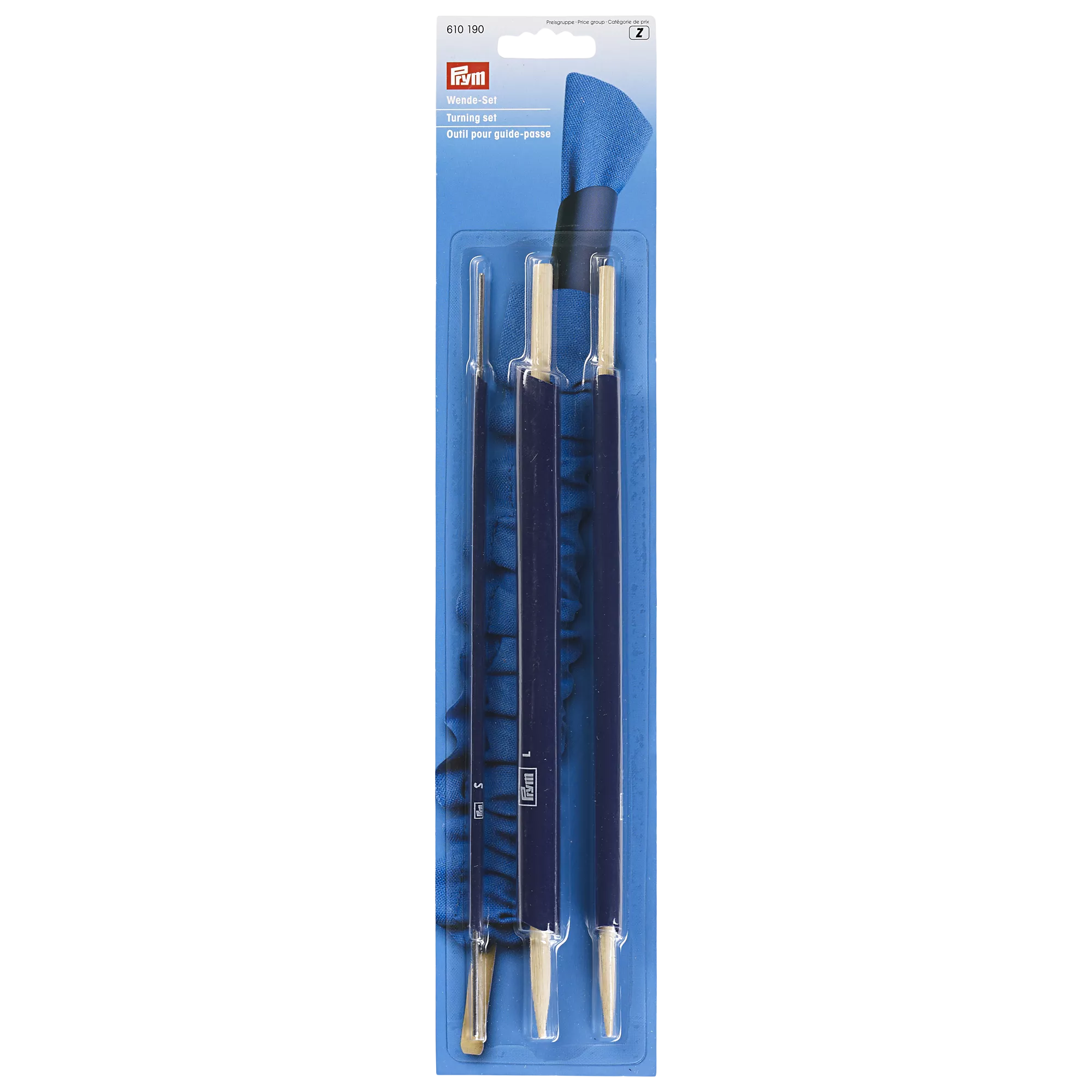 Prym turning set with three loop sizes - British product