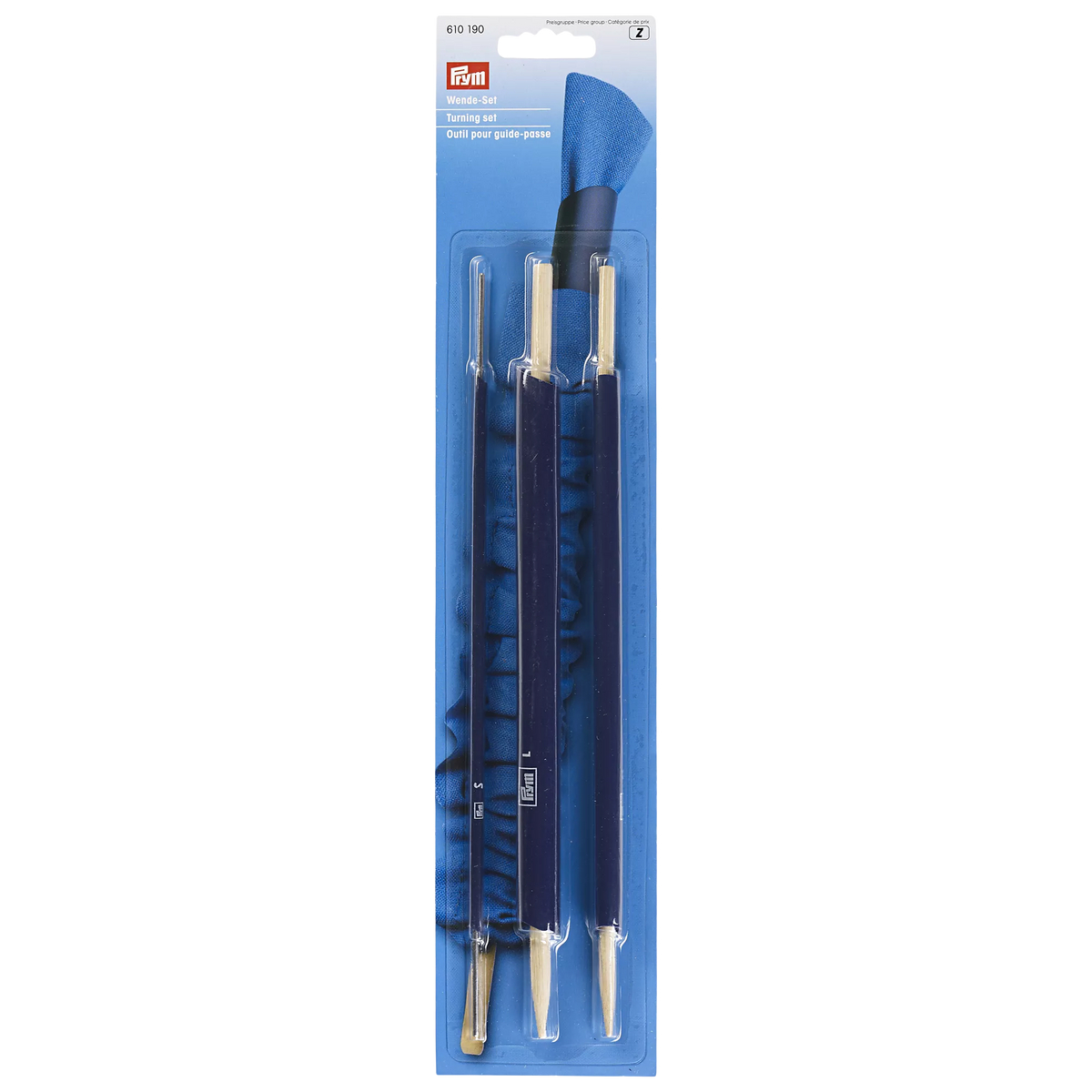 Prym turning set with three loop sizes - British product