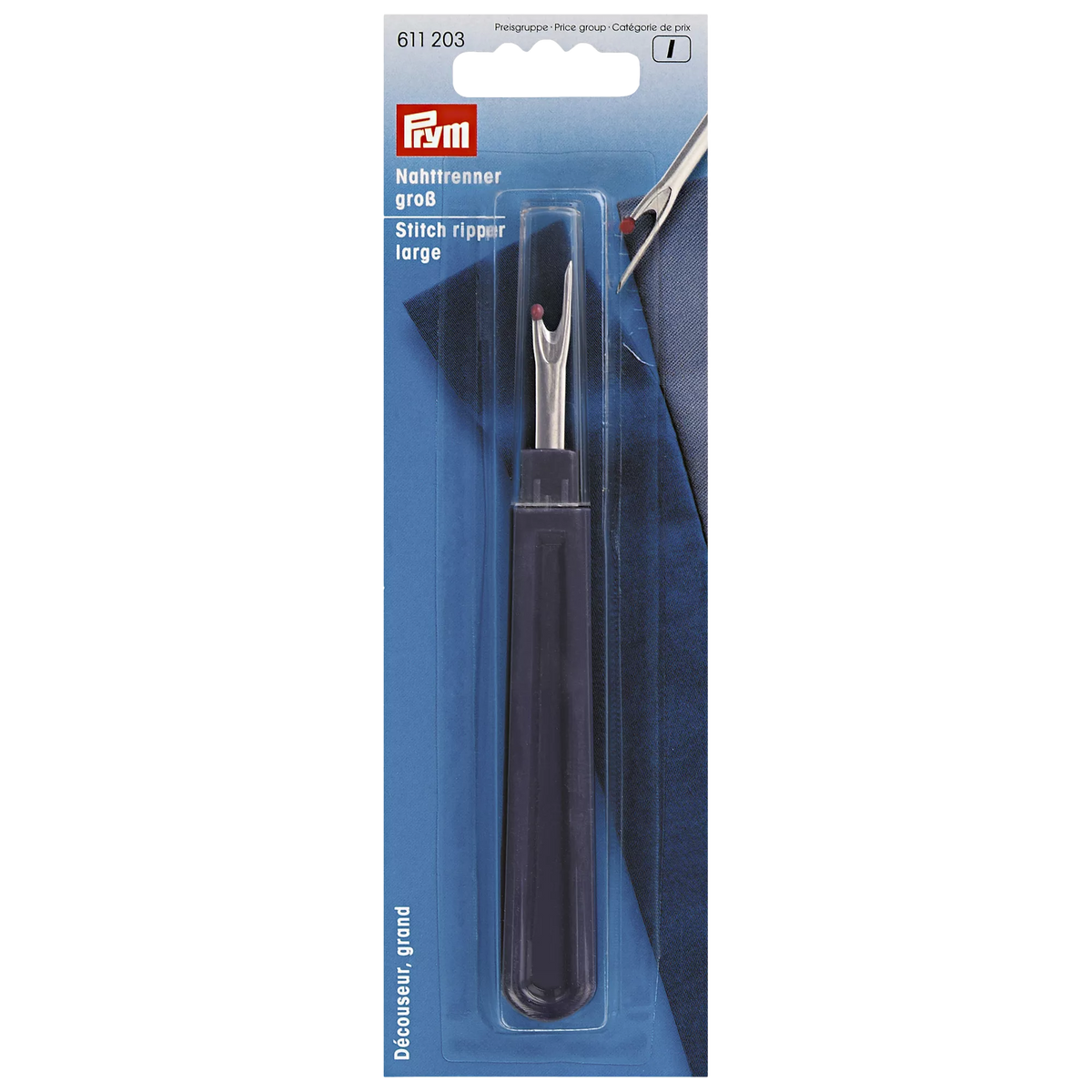 Prym large stitch ripper for sewing, (British brand)
