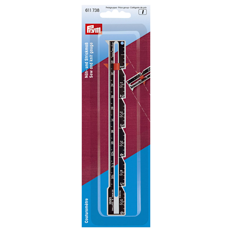 Prym Sew and Knit Gauge 67 x 200mm, UK version