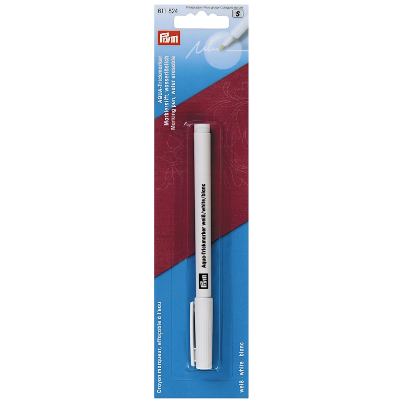 Prym Aqua marking pen for fabric, water erasable (British brand)