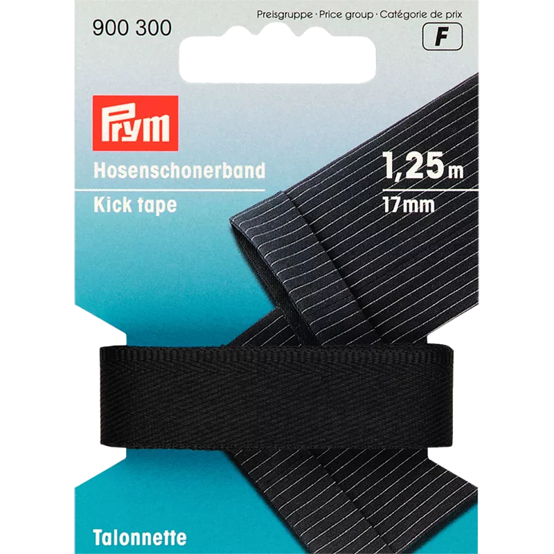 Prym kick tape black 125cm - British product