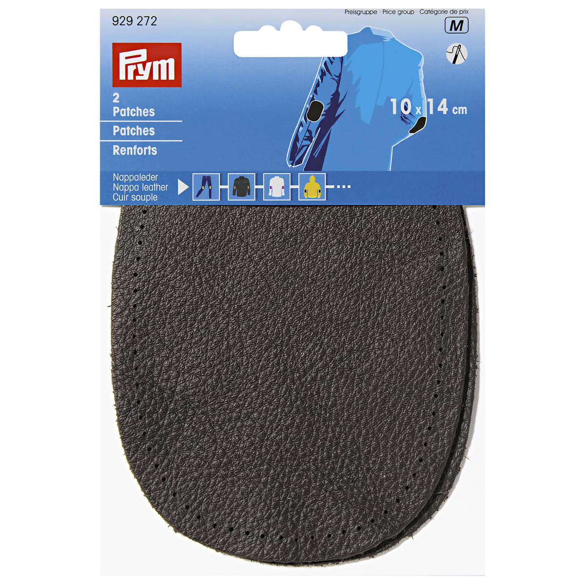 Prym Nappa leather patches sew-on 2 per pack, UK version