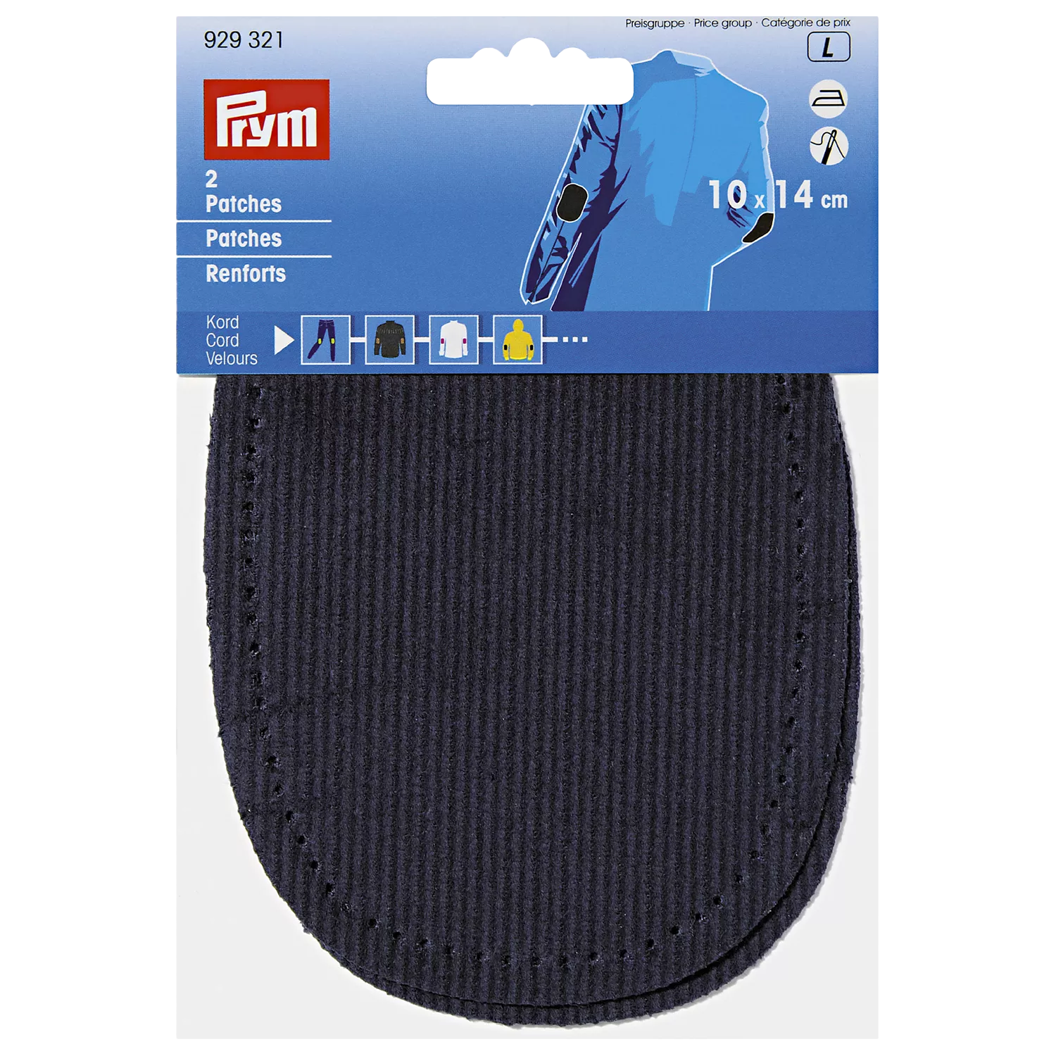 Prym Iron-On Cord Patches (2 Pack)