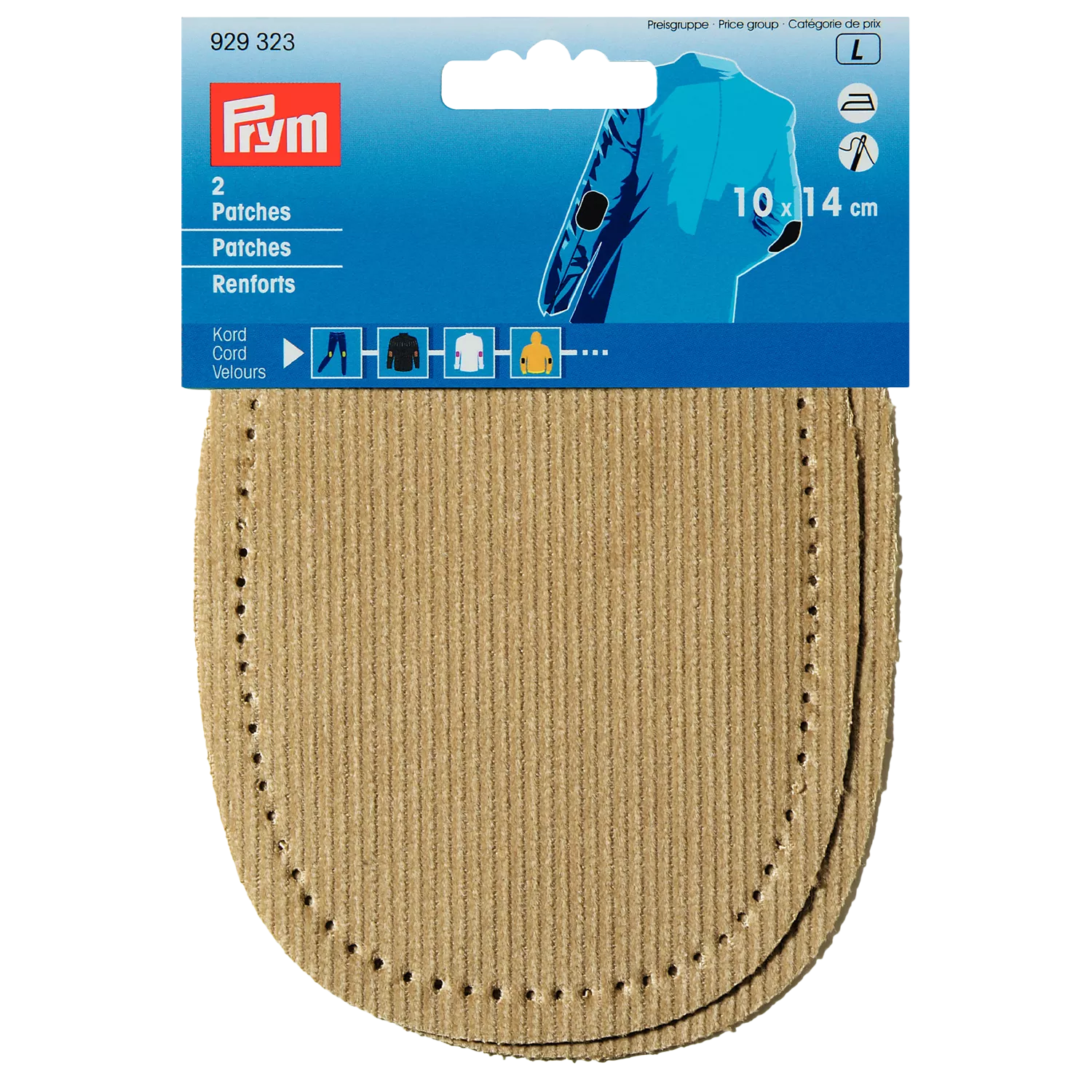 Prym Iron-On Cord Patches (2 Pack)