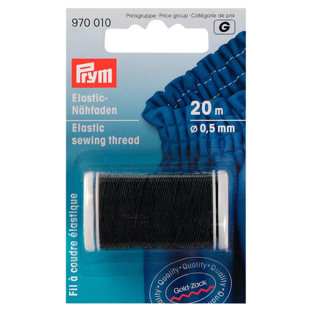 Prym elastic sewing thread 20m spool - British product