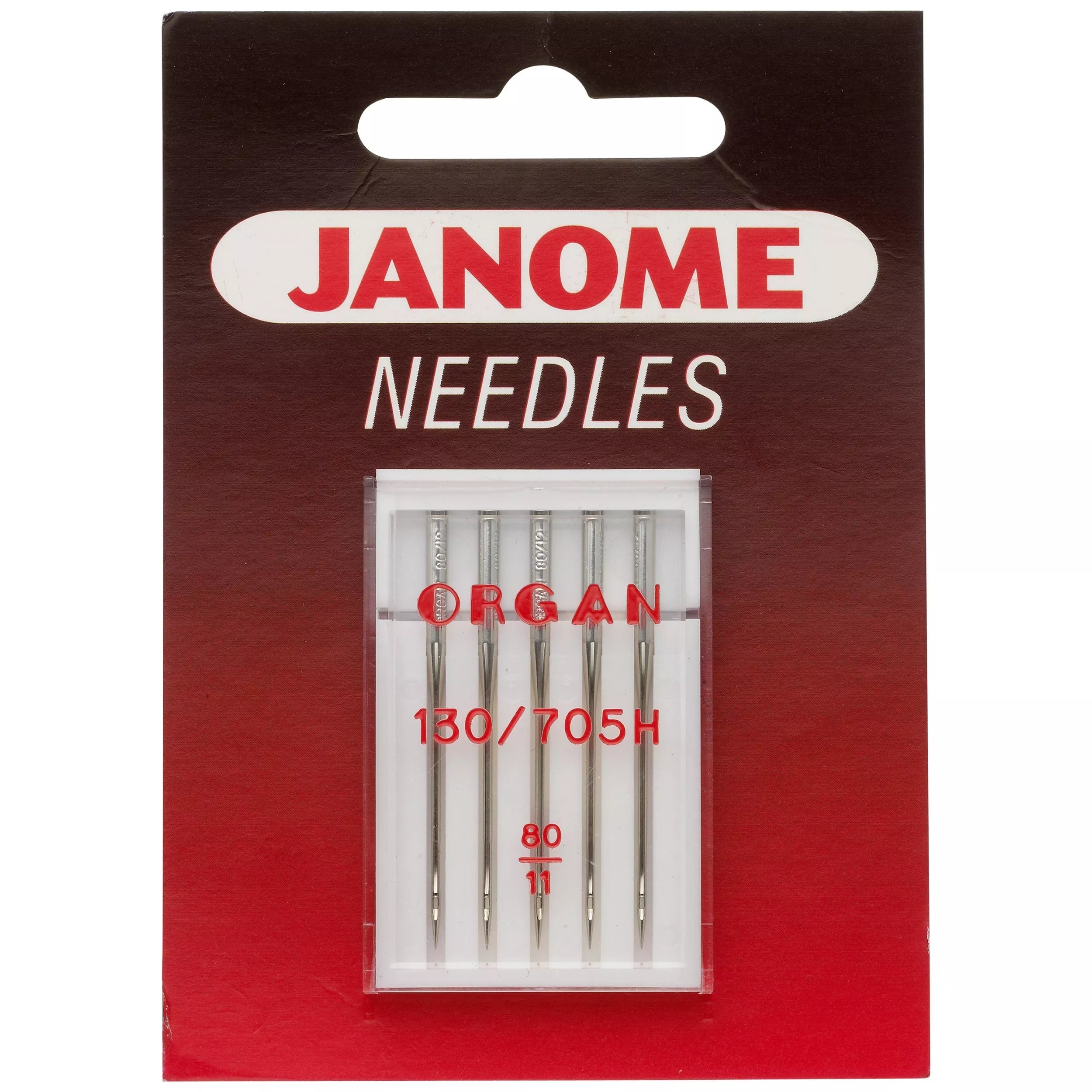 Janome standard sewing needles pack of 5 - British product