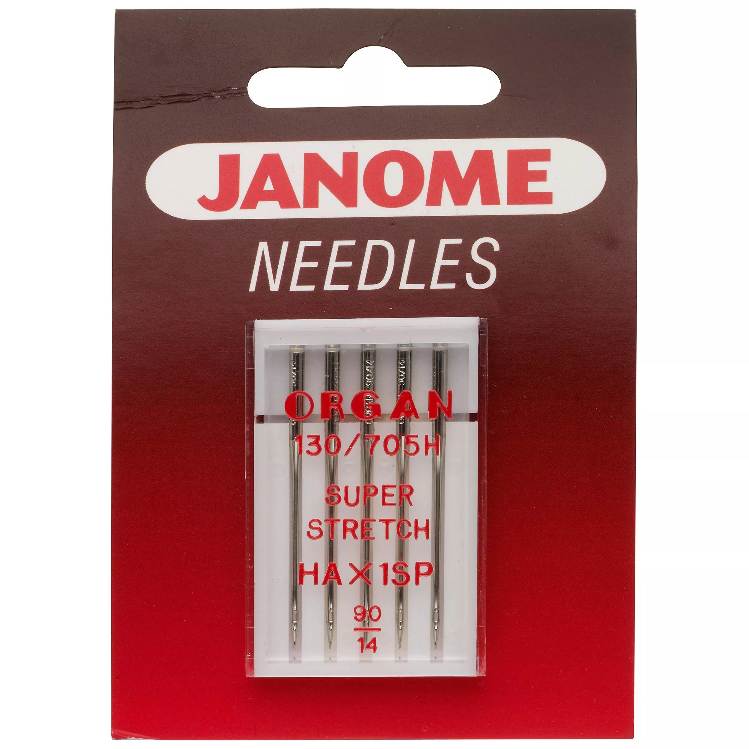 Janome ball point sewing machine needles, imported from the UK