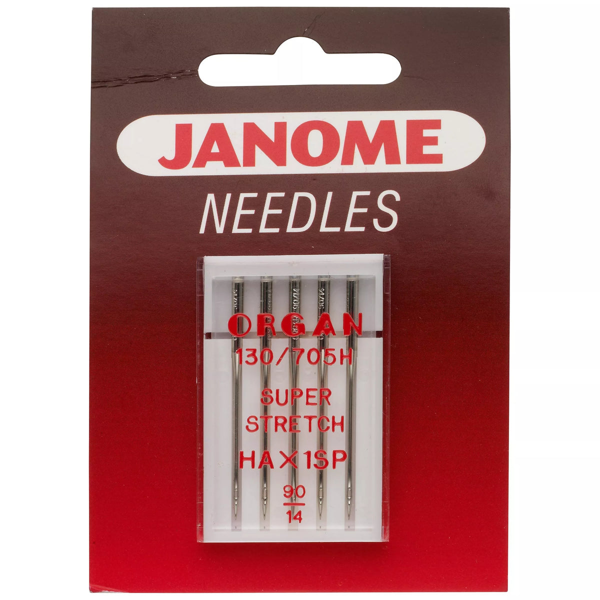 Janome ball point sewing machine needles, imported from the UK