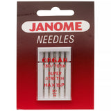 Janome ball point sewing machine needles, imported from the UK