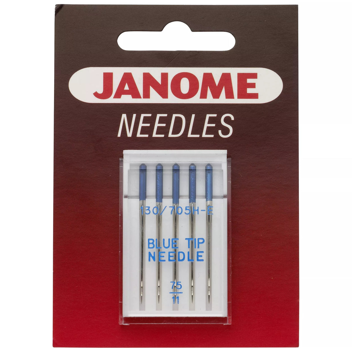 Janome blue tip sewing needles size 11 pack of 5, imported from the UK