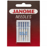 Janome blue tip sewing needles size 11 pack of 5, imported from the UK