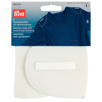 John Lewis Prym White Set-In Shoulder Pads with Hook and Loop, Small- Buy online at McGrocer