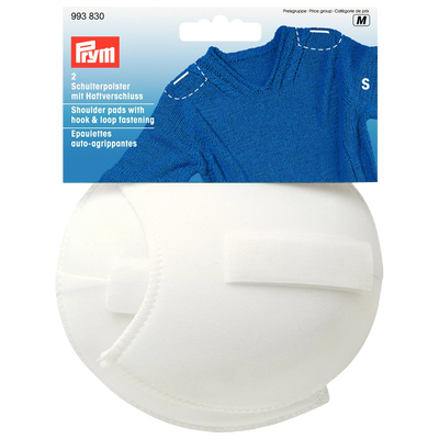 John Lewis Prym White Shoulder Pads Raglan with Hook and Loop, Small- Buy online at McGrocer