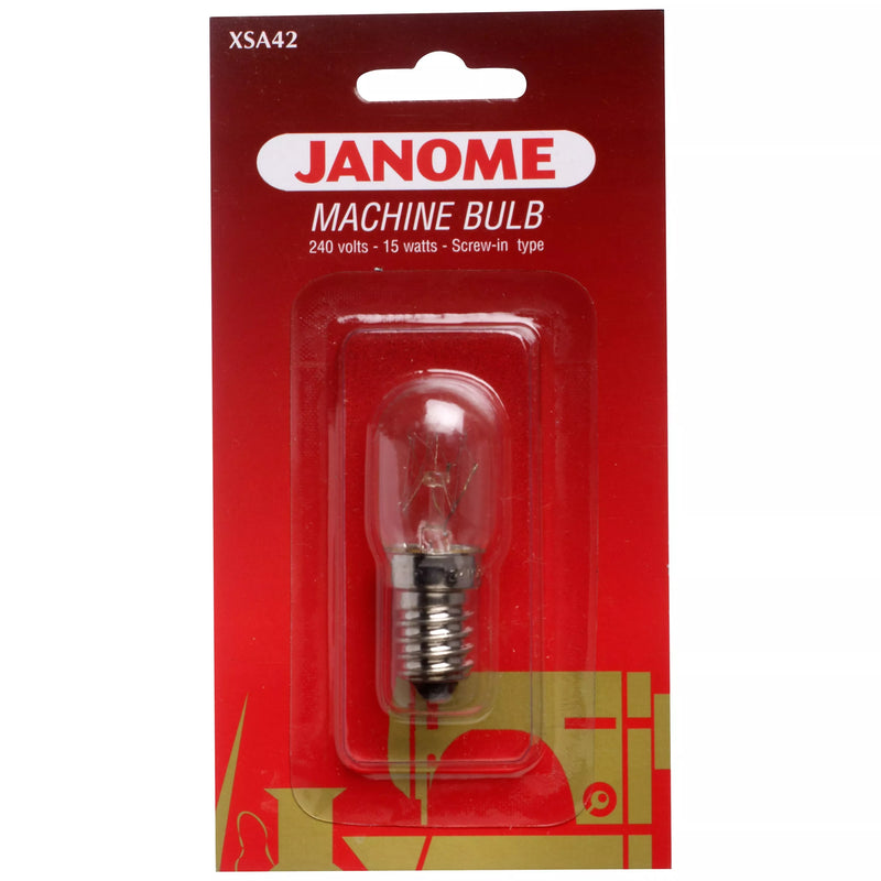 Janome XSA42 sewing machine light bulb 15W ES, UK version